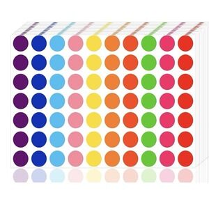 3500 Pieces Dot Stickers, 3/4 Inch Color Coding Labels, 10 Color Circle Price St